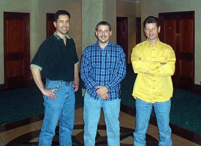 Dave Orth, Roger Catchpole and his friend Steve. 